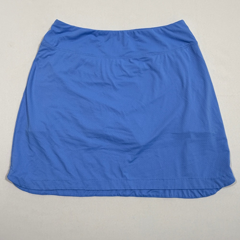 Gottex Athletic Skort M Womens Blue Textured Tennis Golf Skirt Sporty Chic